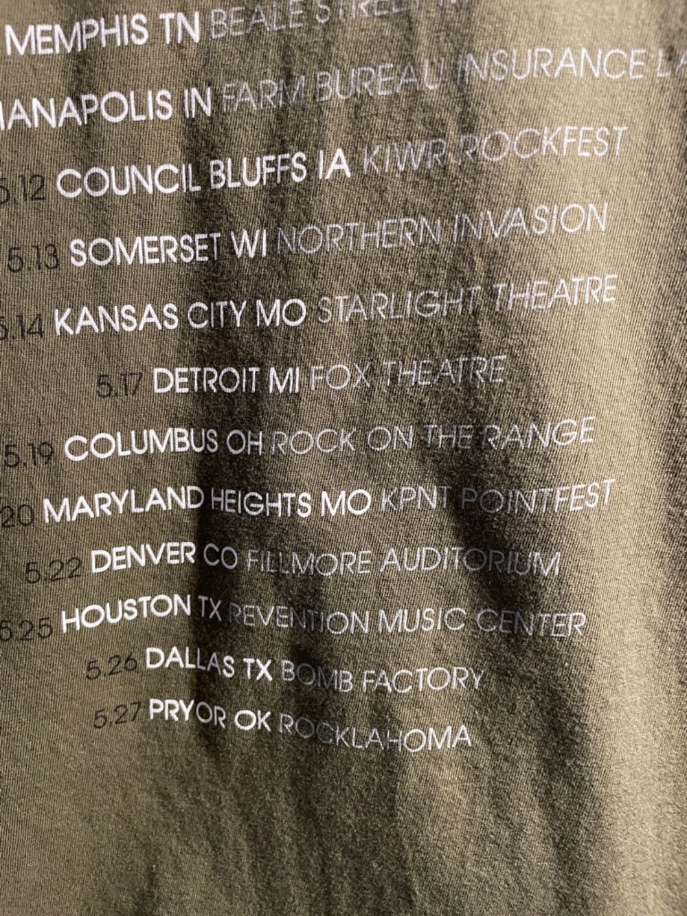 NWOT Soundgarden Spring 2017 Tour Tee (XL) - Picture 6 of 7